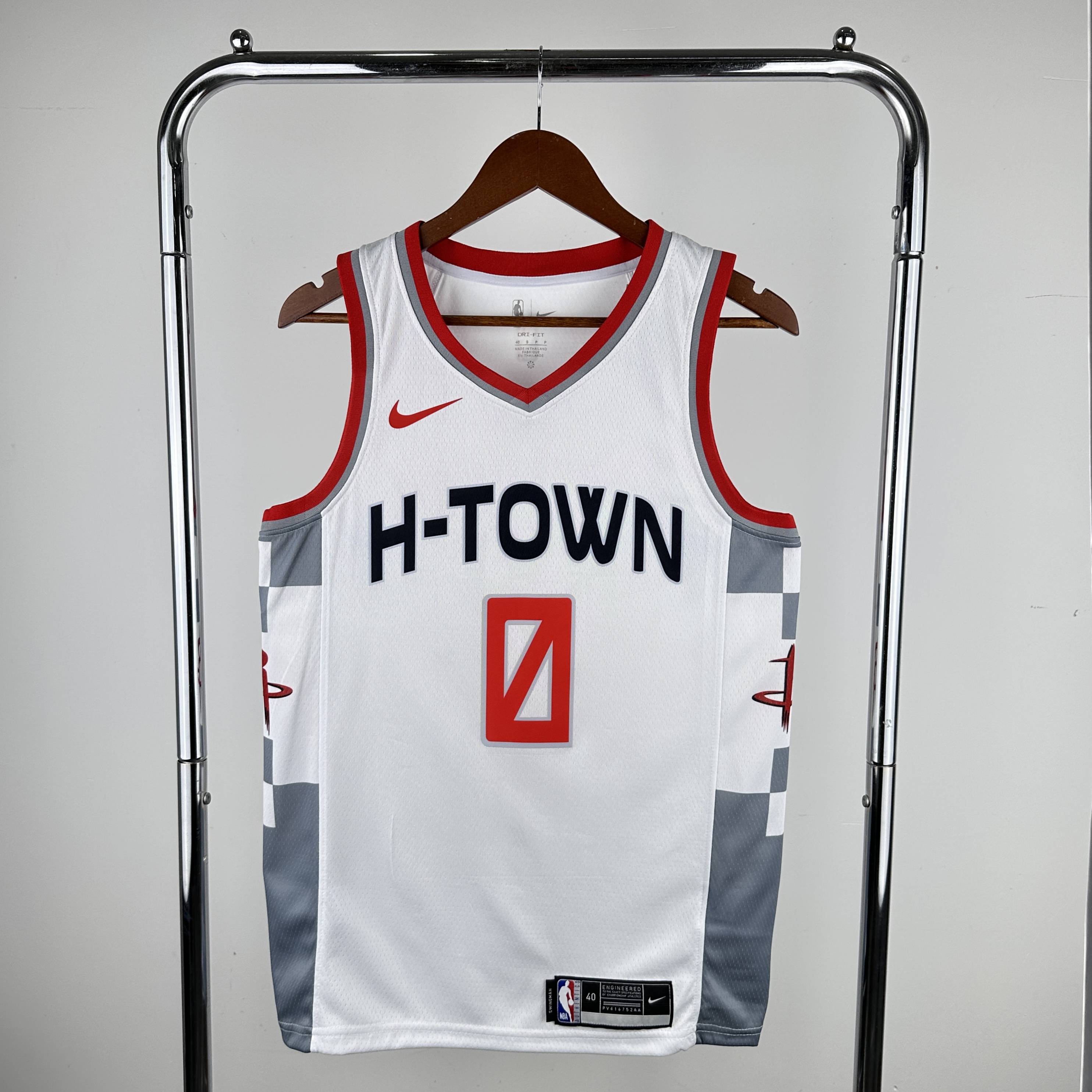 Men Houston Rockets #0 Westbrook White City Edition Nike 2024 NBA Jersey->houston rockets->NBA Jersey